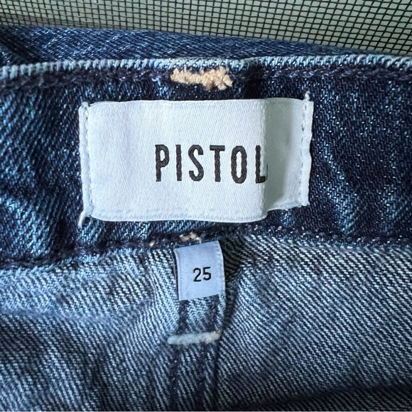 Pistola Bri Dark Blue High Rise Straight Leg Jeans size 25 - Picture 5 of 7